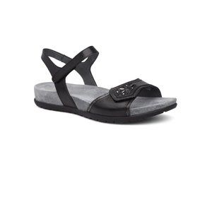 DANSKO Blythe Full Grain Black Leather Sandals Shoes US 8.5 - 9 M EUR 39 NWB